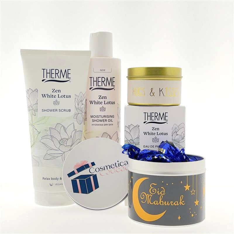 Therme Cadeauset Ramadan Suikerfeest Zen White Lotus Parfum & Shower Oil & Scrub