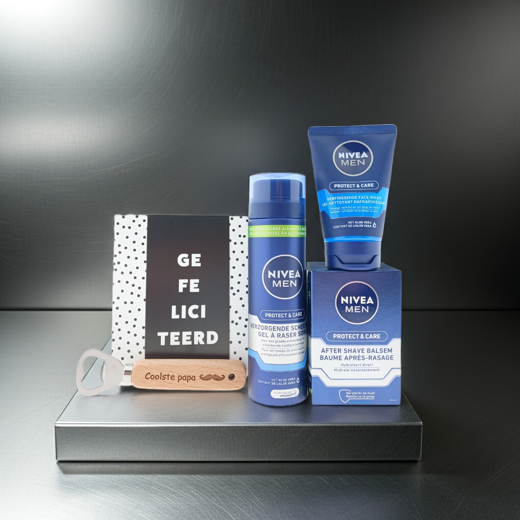 Nivea Protect&Care Gezichtsverzorging met Chocoladewens & Bieropener Coolste Papa