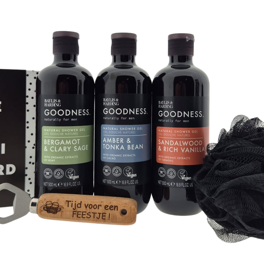 Baylis & Harding Men Compleet Douche Puff Chocoladewensen Bieropener