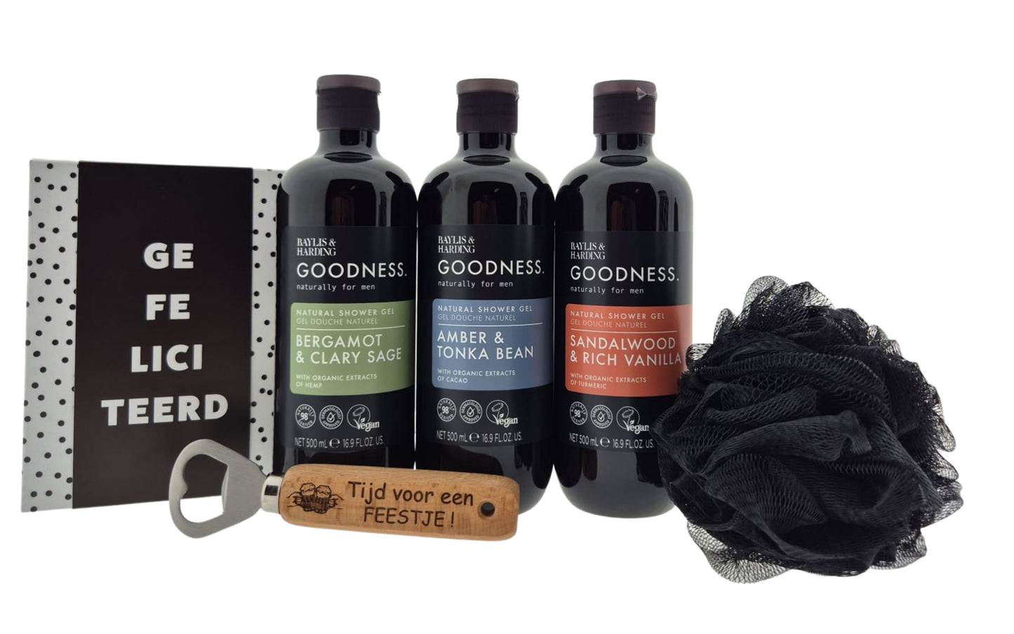 Baylis & Harding Men Compleet Douche Puff Chocoladewensen Bieropener