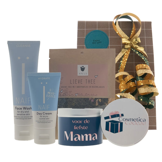 Naïf Moederdag Cadeauset met Skin Care & Thee