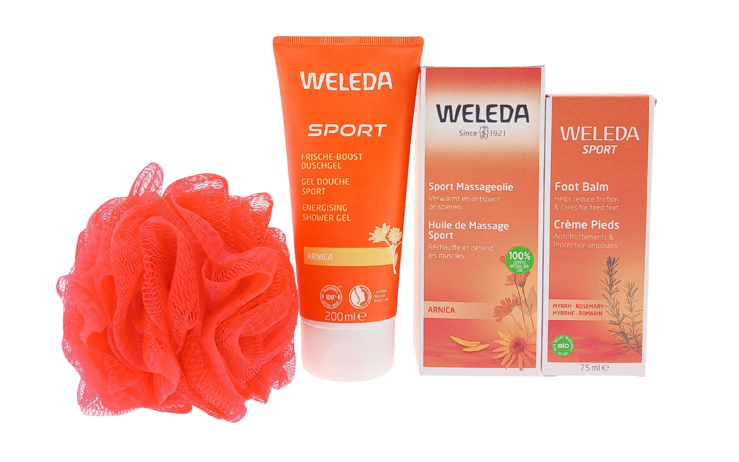 Weleda Sport met Douchegel - Massage Olie - Voetenbalsem