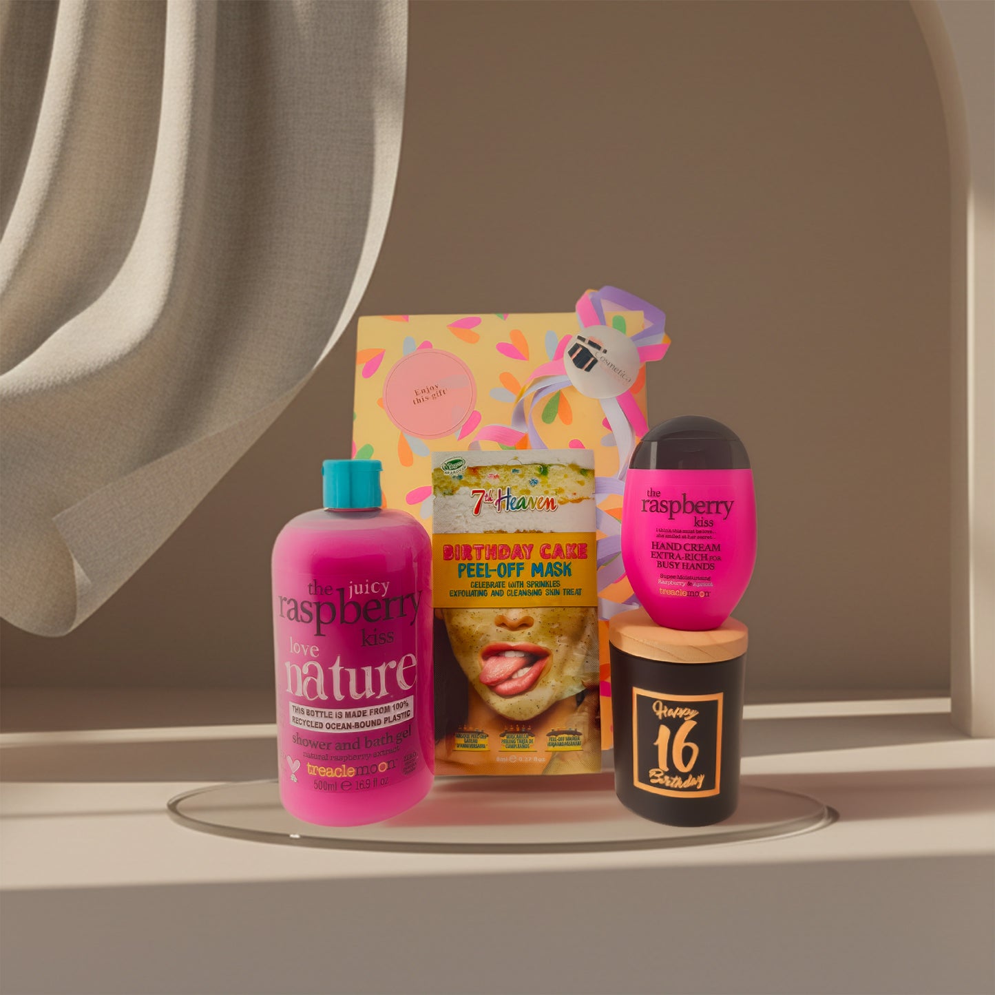 Treaclemoon Cadeauset Sweet 16 Raspberry