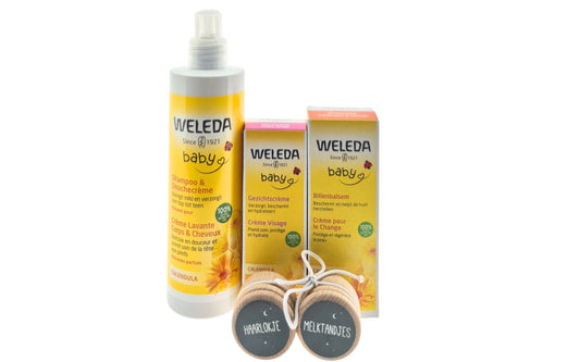 Weleda Baby Cadeauset Verzorging met Haarlokje & Tandjes bewaardoos