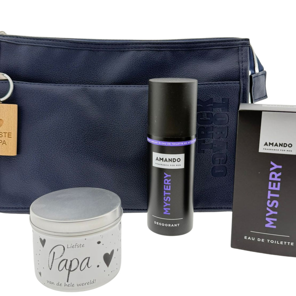 Amando Mystery Cadeauset Toilettas Sleutelhanger & Snoepblikje