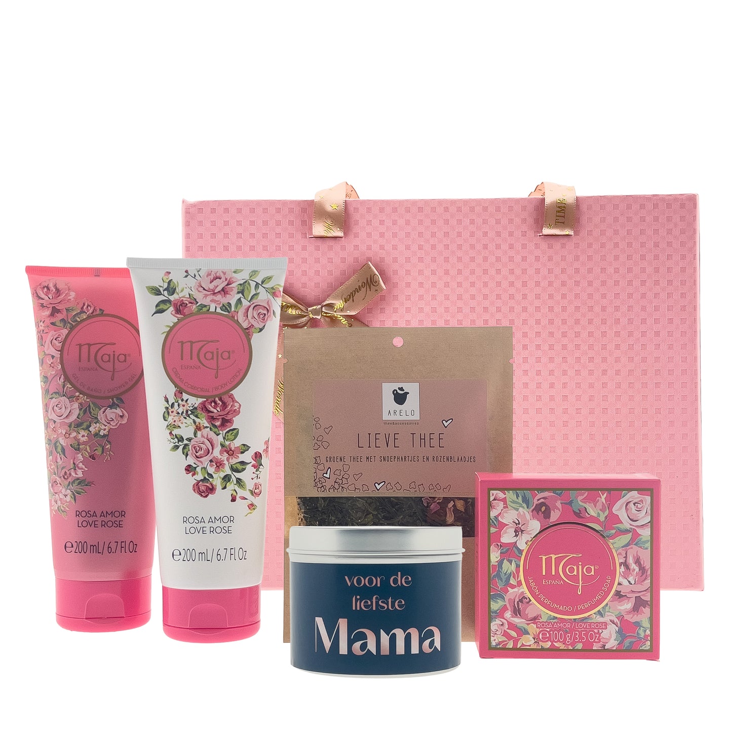 Maja Moederdag Cadeauset met Rose Love & Thee
