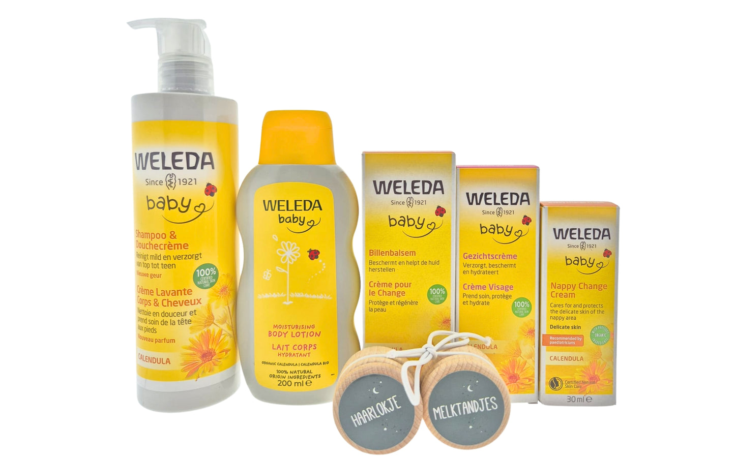 Weleda Baby Cadeauset Luxe Verzorging met Haarlokje & Tandjes bewaardoos