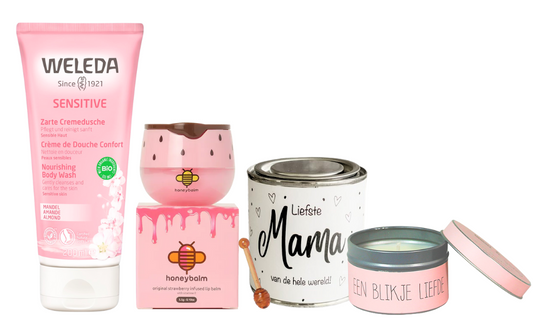 Weleda Cadeauset Honeybalm Strawberry & Mama