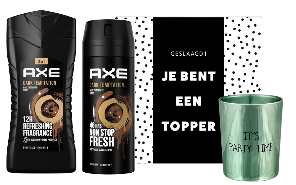 Axe Cadeauset Je bent een topper Dark Temptation