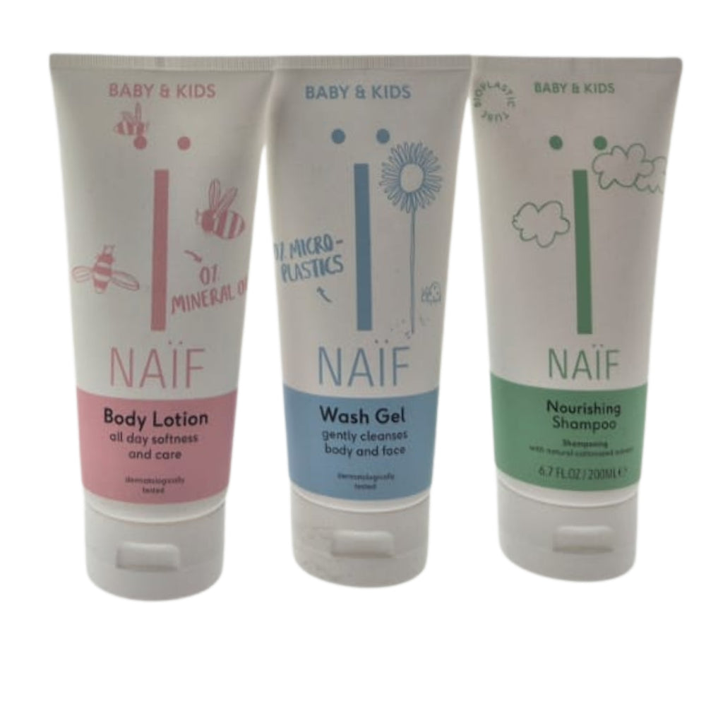 Naif Baby & Kids Cadeauset met verzorgingsproducten