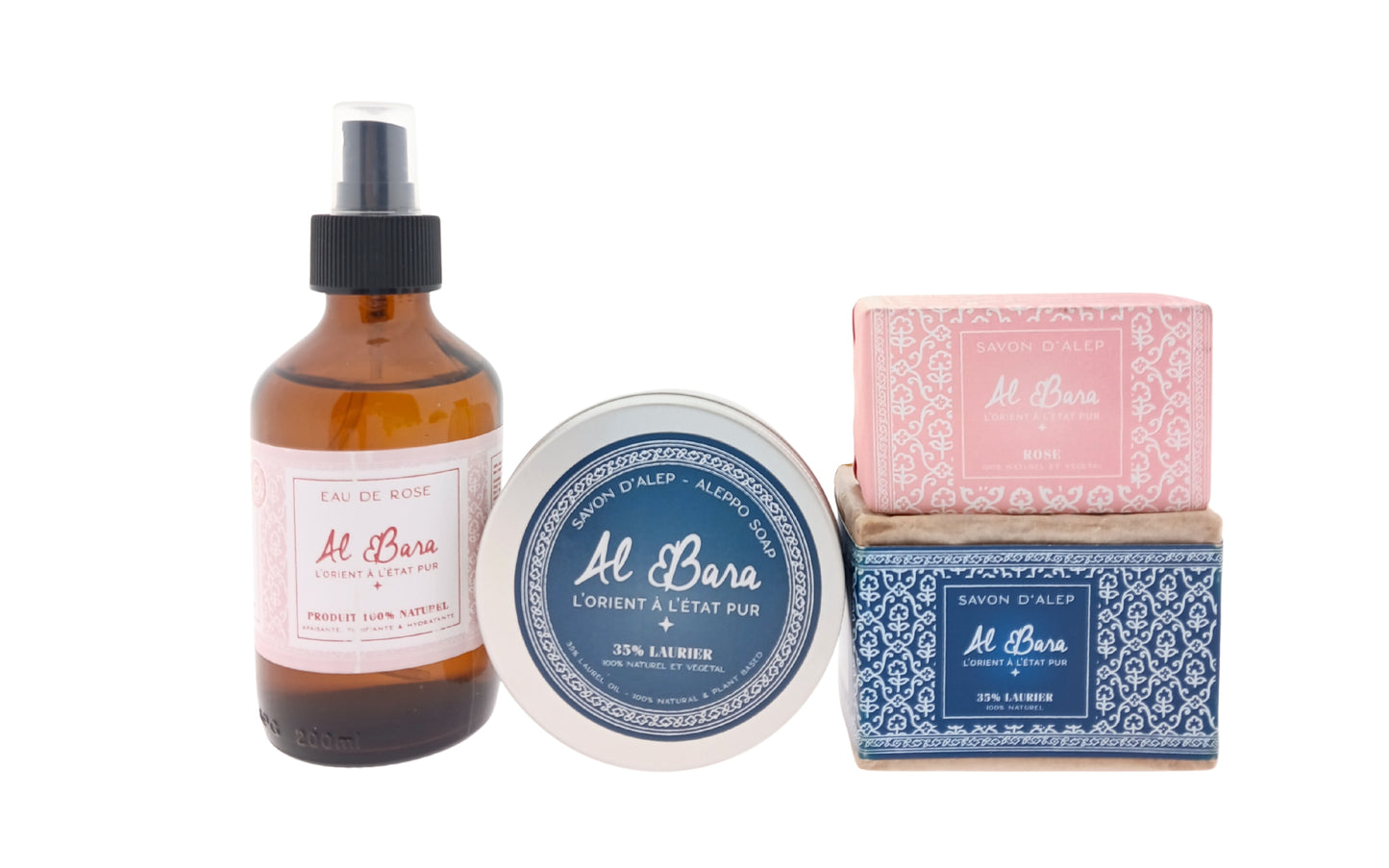 Al Bara Cadeauset Rozenwater & Laurier Zeep