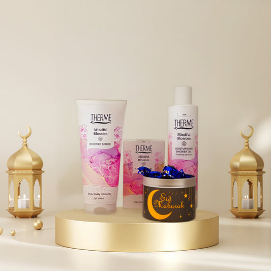 Therme Cadeauset Ramadan Suikerfeest Mindful Blossom Parfum & Shower Oil & Scrub