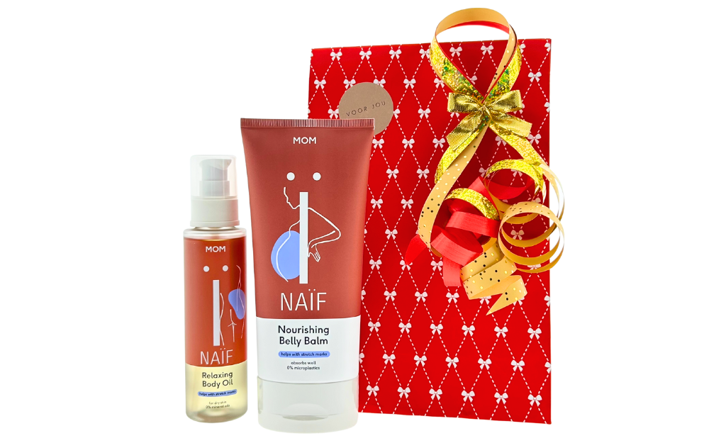 Naif Cadeauset Mom Compleet Buikbalm & Body Olie