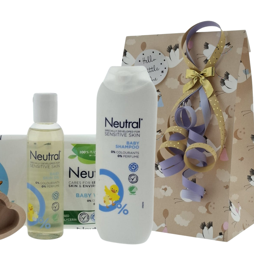 Neutral Kraam en Geboorte Cadeauset | met tanddoosje