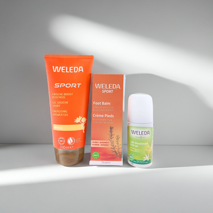 Weleda Sport Cadeauset met Douchegel - Deo - Voetenbalsem