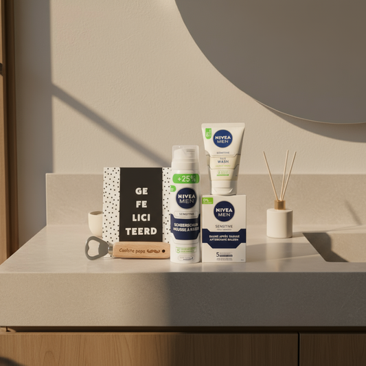 Nivea Sensitive Gezichtsverzorging met Chocoladewens & Bieropener Coolste Papa