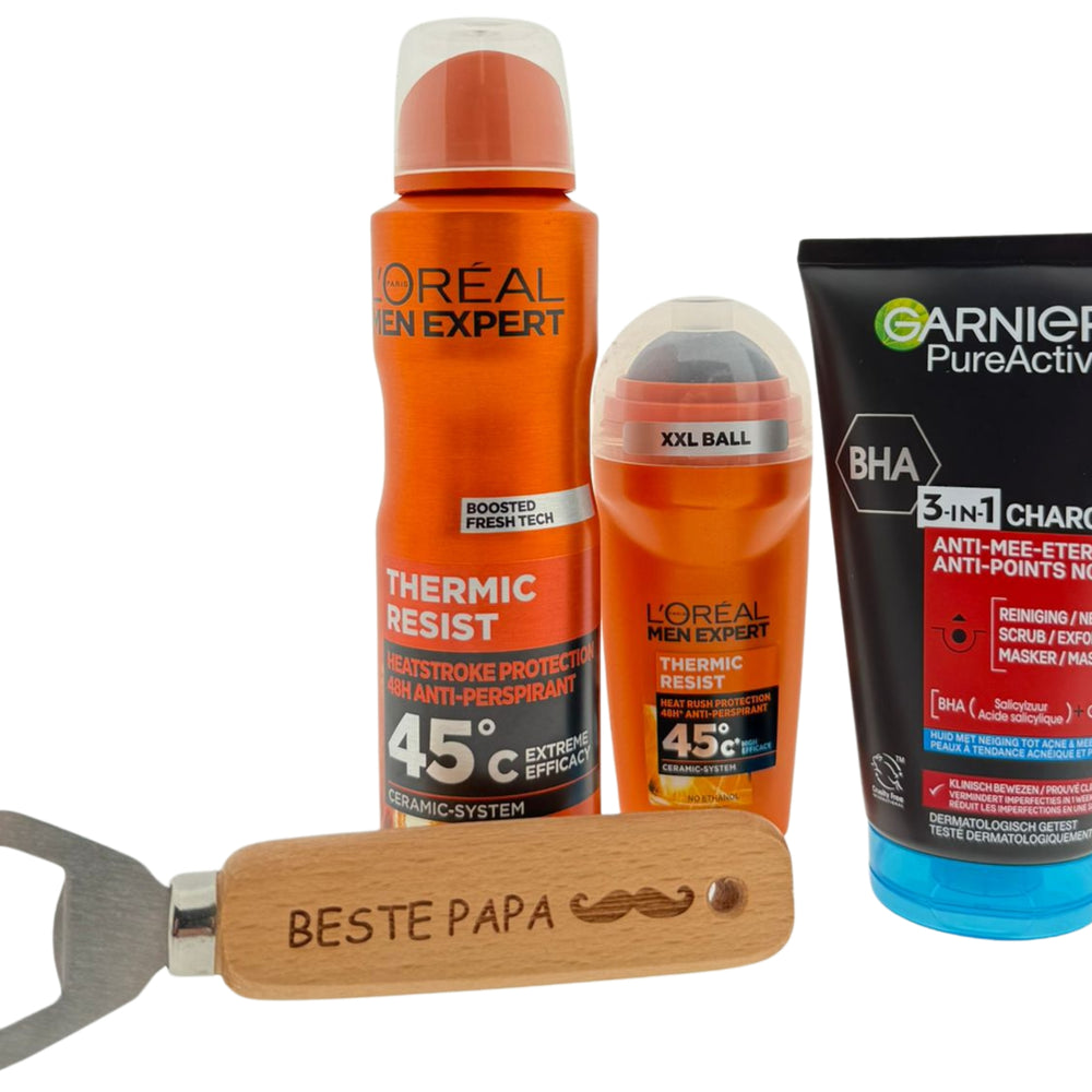 Loreal Men Expert Cadeauset Deo & Gezichtsverzorging met Bieropener Beste Papa