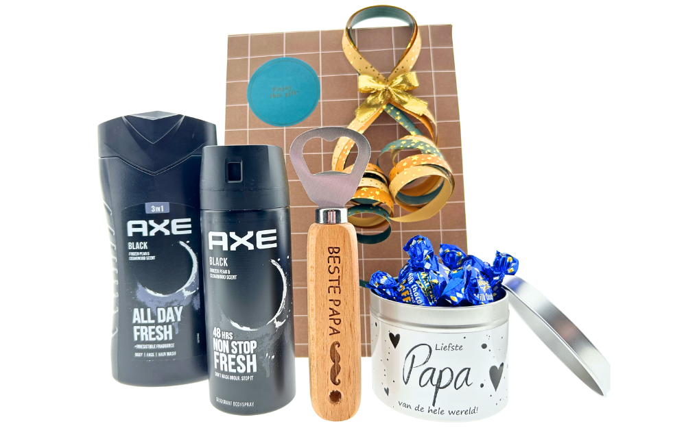 Axe Cadeauset Black Flesopener Papa