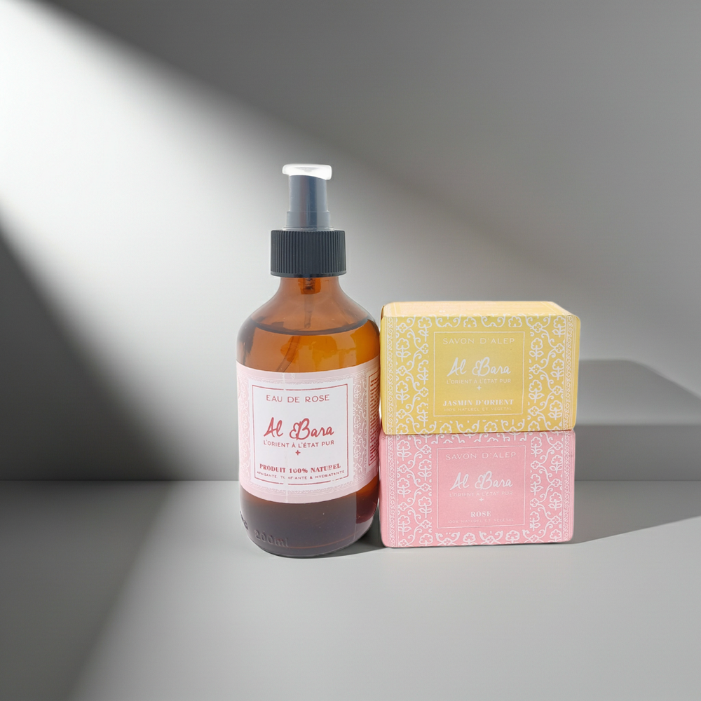 Al Bara Cadeauset Rozenwater met Zeepjes
