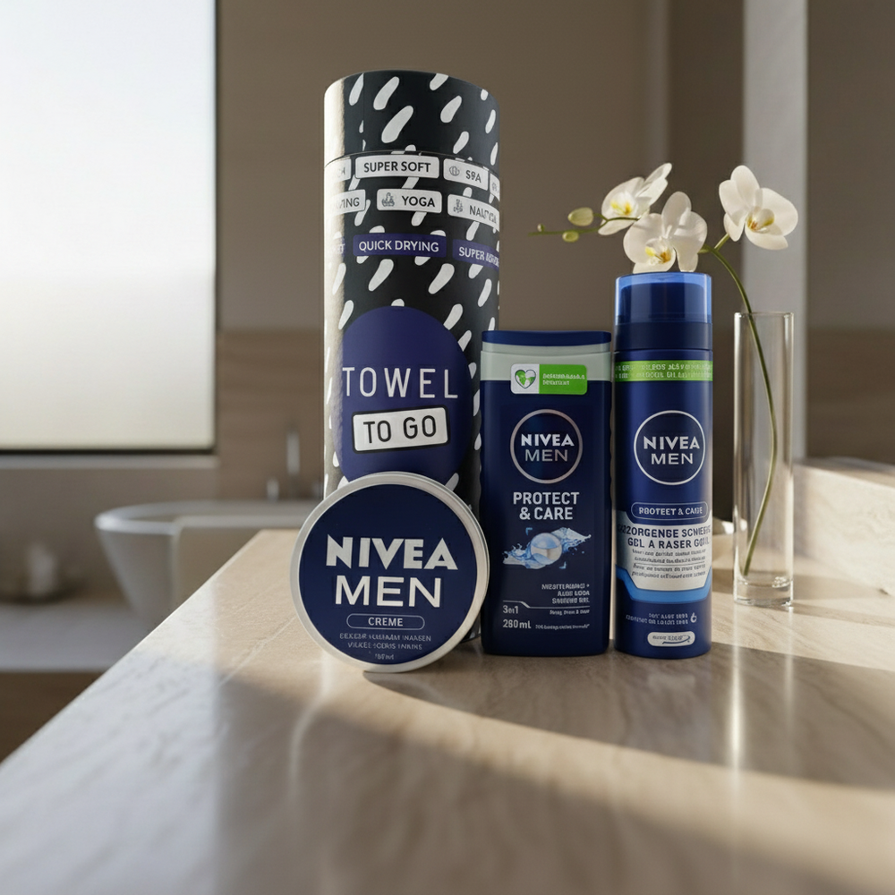 Nivea Cadeauset Protect&Care Douche met Handdoek