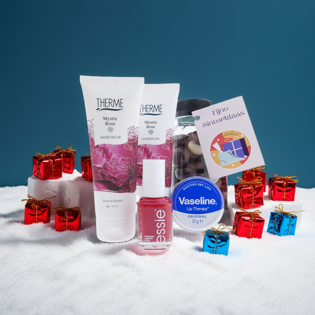 Therme Cadeauset Mystic Rose, Vaseline , Essie en Kruidnoten - Sinterklaas