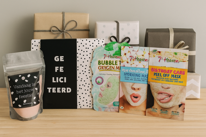 7th Heaven Verjaardag met Chocoladewens - Body Scrub - Maskers Cadeauset