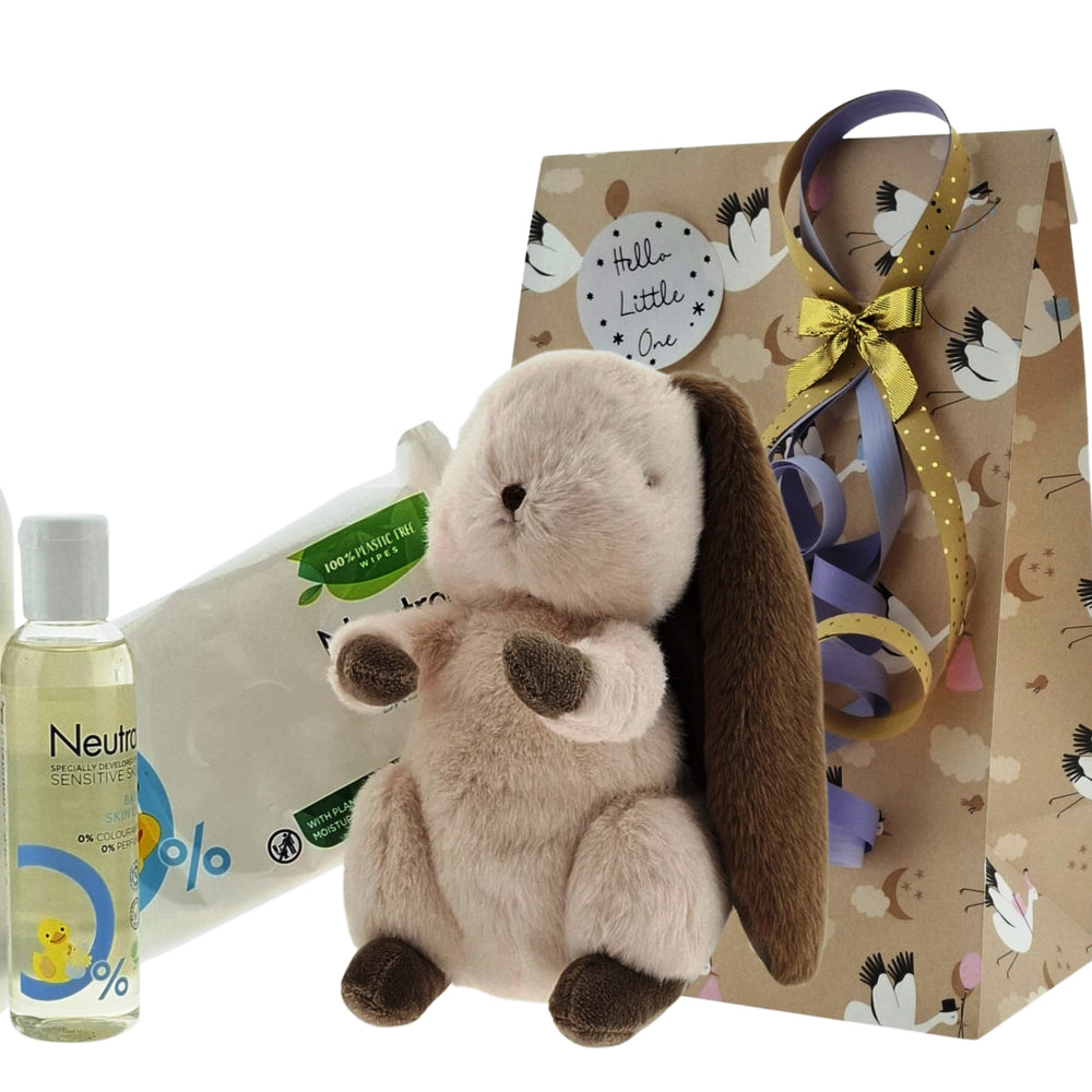 Neutral Baby Cadeauset met Knuffel van Bunnies by the Bay
