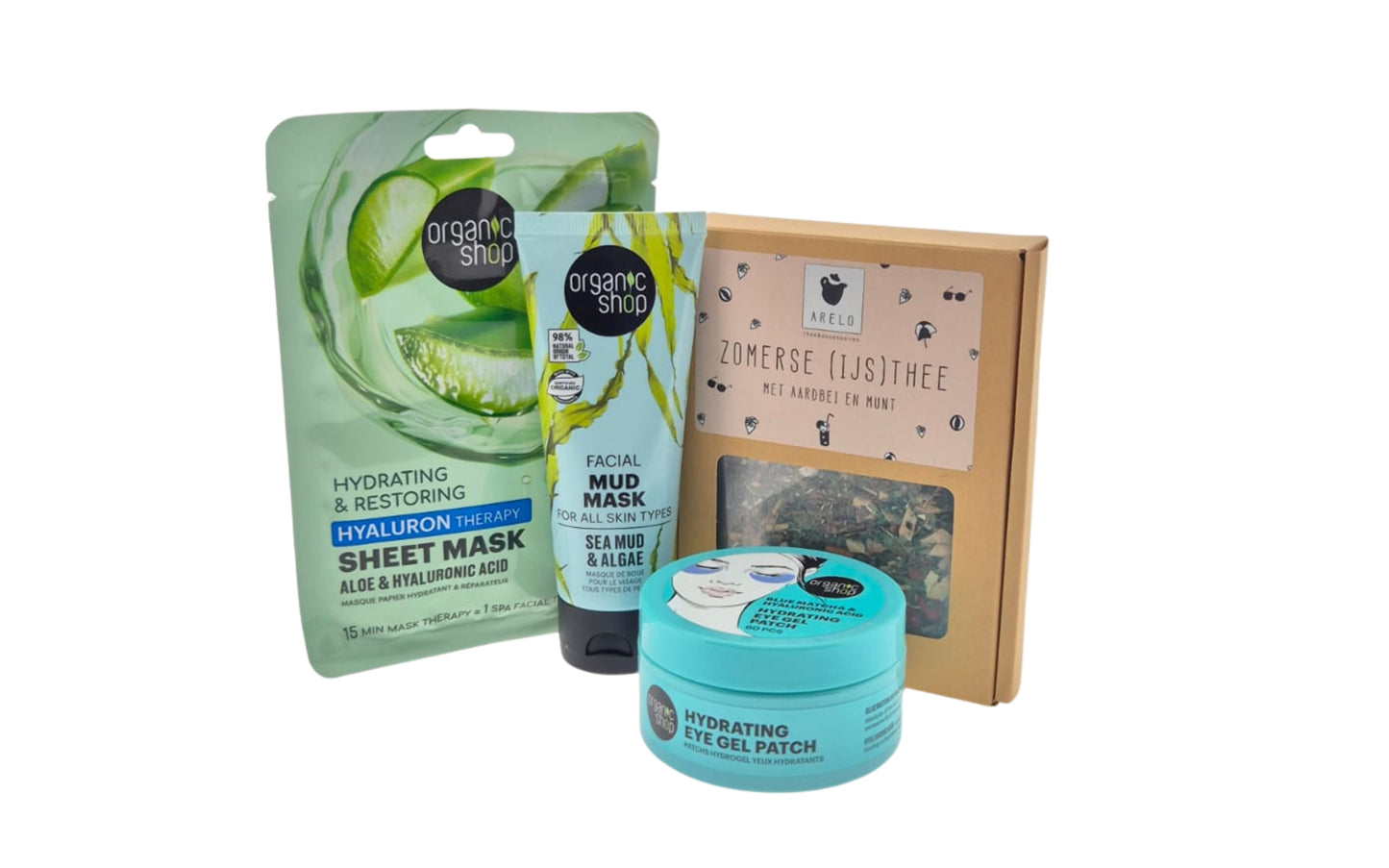 Organic Shop Cadeauset – Verwenmoment met Zomerse Thee & Maskers