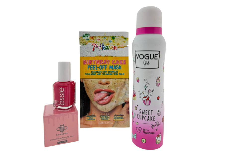 Vogue Cadeauset Birthday met Nagellak - Deo - Lipbalsem - Masker