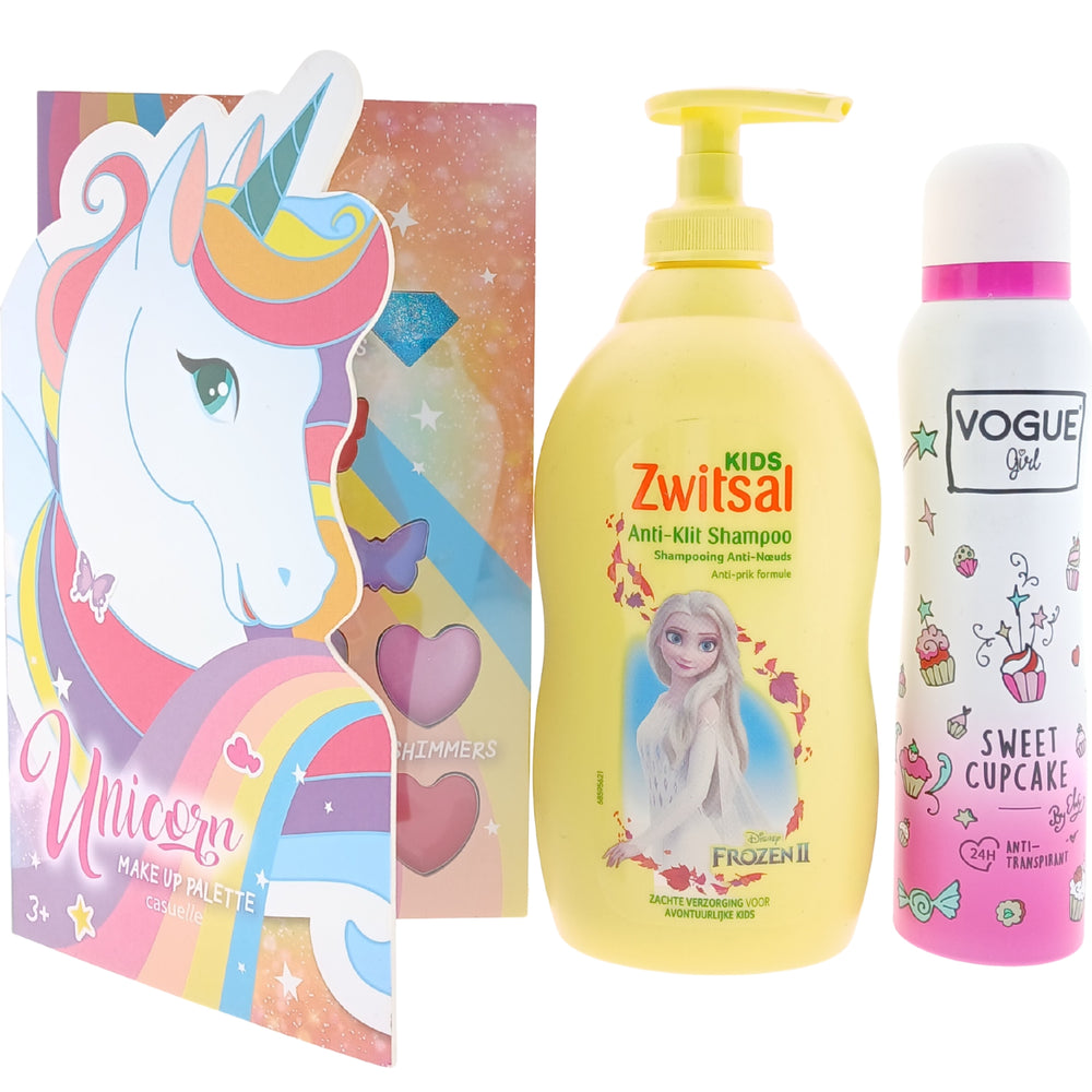 Zwitsal Girls Cadeauset Shampoo & Deo, Make Up Palette
