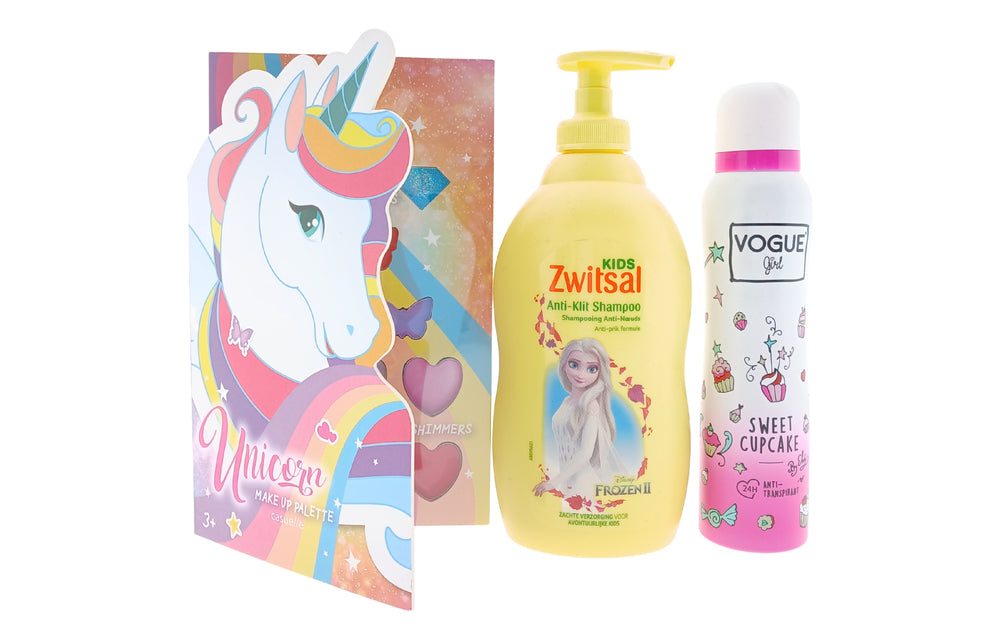 Zwitsal Girls Cadeauset Shampoo & Deo, Make Up Palette