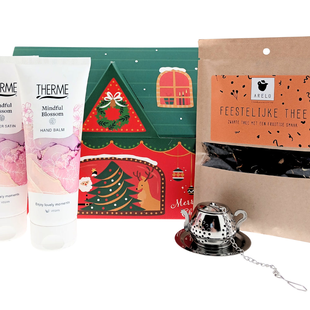 Therme Cadeauset Mindful Blossom Douche, Feestelijke thee