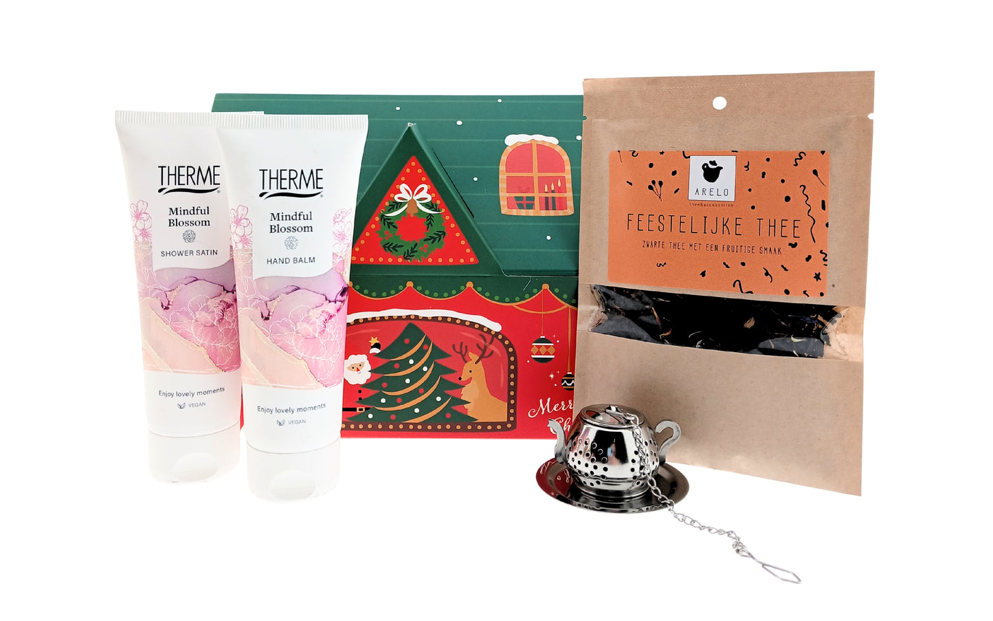 Therme Cadeauset Mindful Blossom Douche, Feestelijke thee