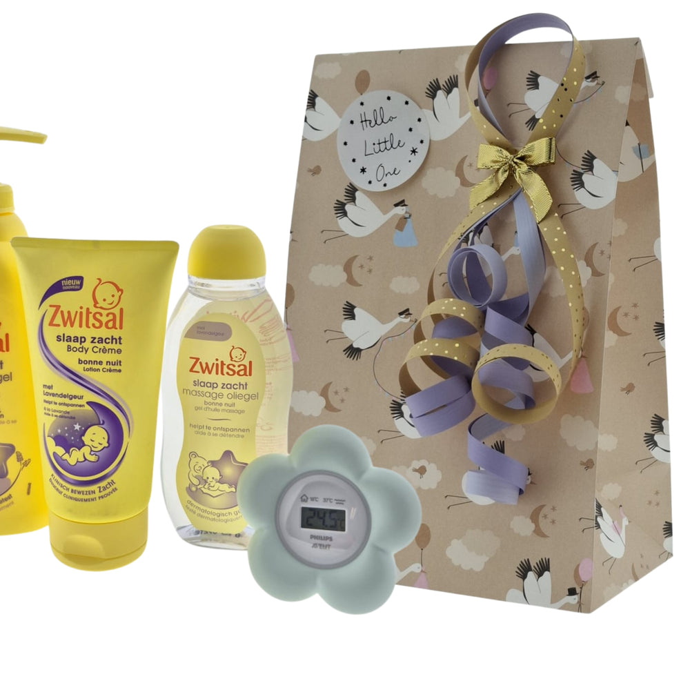 Zwitsal Baby Cadeauset – Slaap Zacht met Badthermometer
