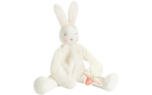 Bunnies By The Bay Speenknuffel Konijn Wit