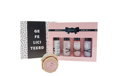 Miss so...? Verjaardag Cadeauset met Mini set - Chocoladewens & Kaarsje