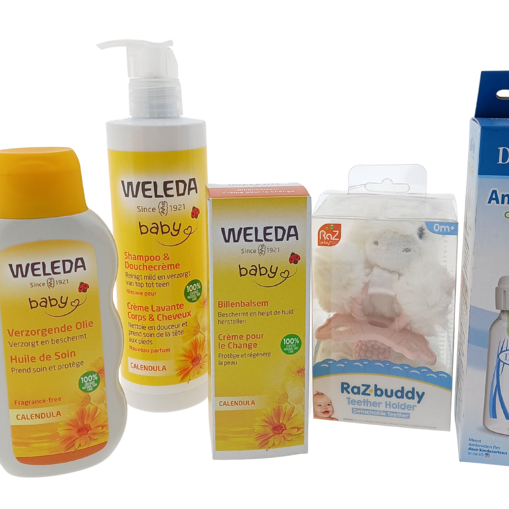 Weleda Baby Kraamcadeauset Verzorging met Speenhouder & Fles