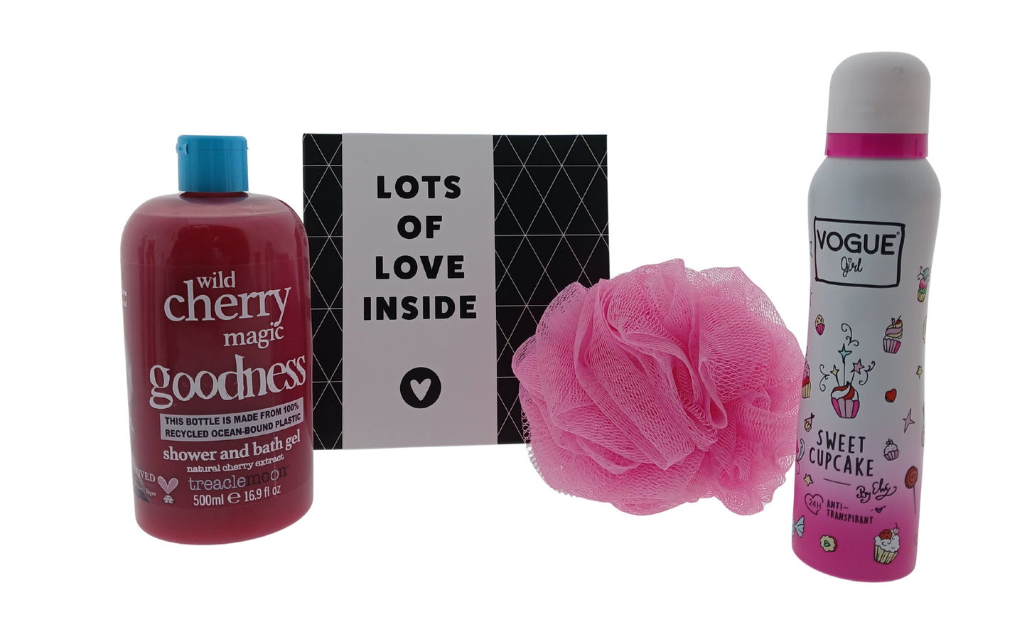 Vogue Cadeauset Love met Deo - Douche - Chocolade en Puff