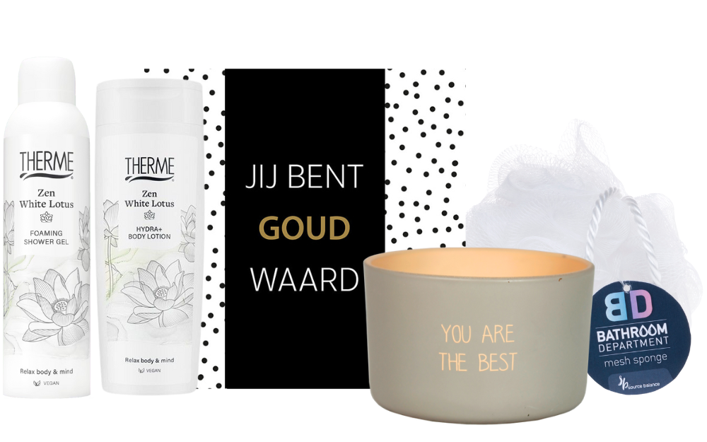 Therme Cadeauset Zen White Lotus Bedankt