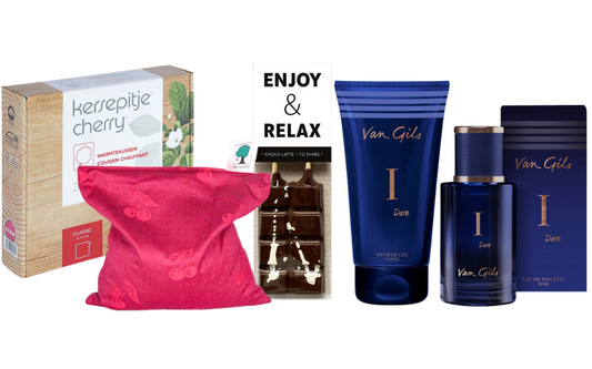 Van Gils Cadeauset Warme Kerst Chocolade & Warmtekussen Dare I