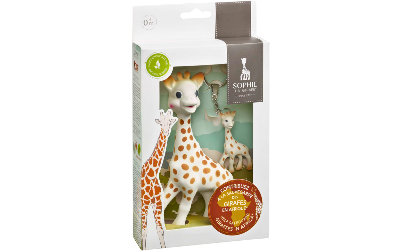 Sophie de Giraf Cadeauset Giraf & Sleutelhanger
