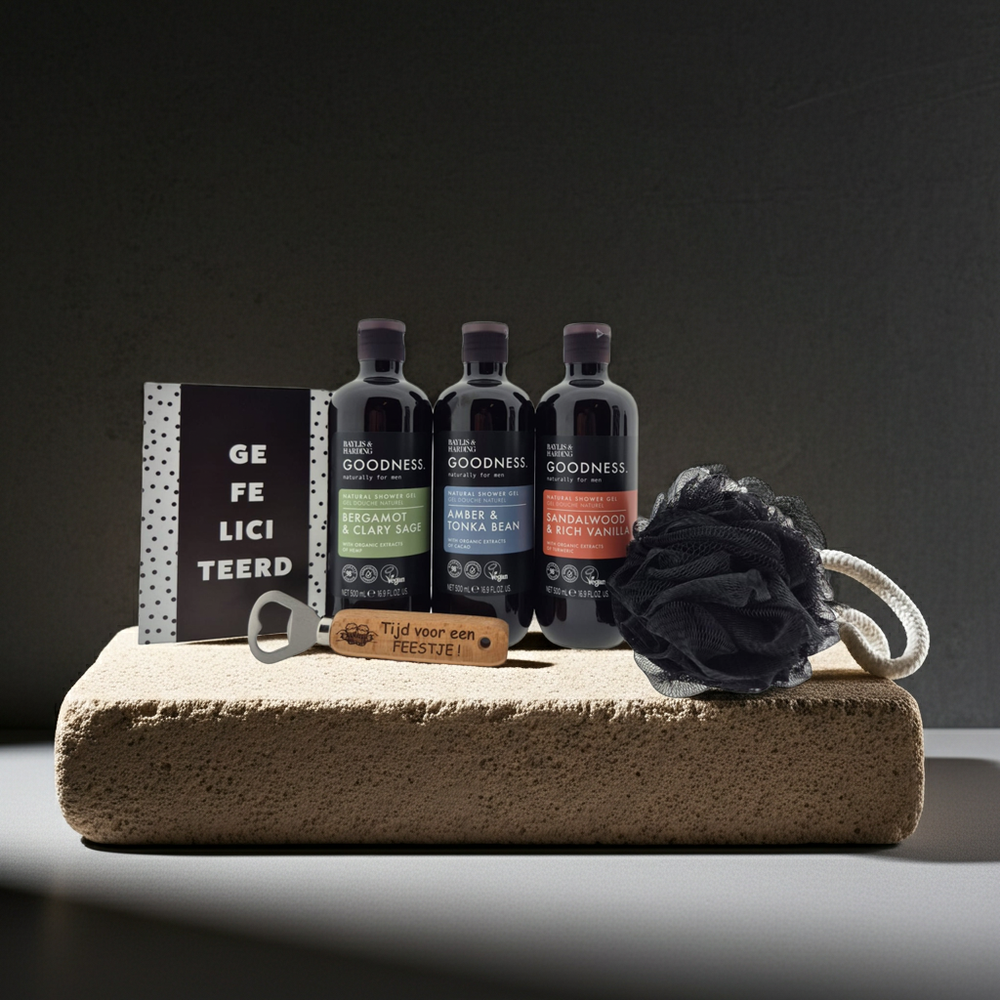 Baylis & Harding Men Compleet Douche Puff Chocoladewensen Bieropener