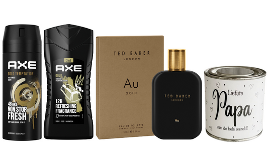 Axe Cadeauset Papa & Ted Baker Goud