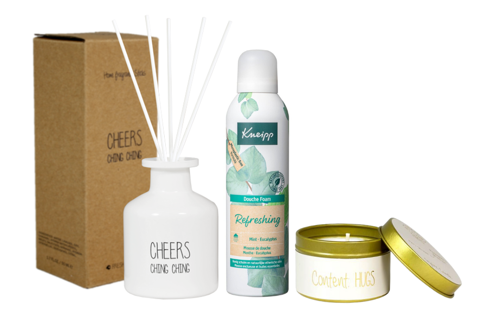 My Flame Cadeauset Cheers Geurstokjes & Kneipp Refreshing