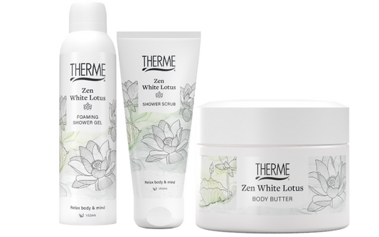 Therme Cadeauset Zen White Lotus Douche, Body & Scrub