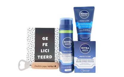 Nivea Protect&Care Gezichtsverzorging met Chocoladewens & Bieropener Coolste Papa
