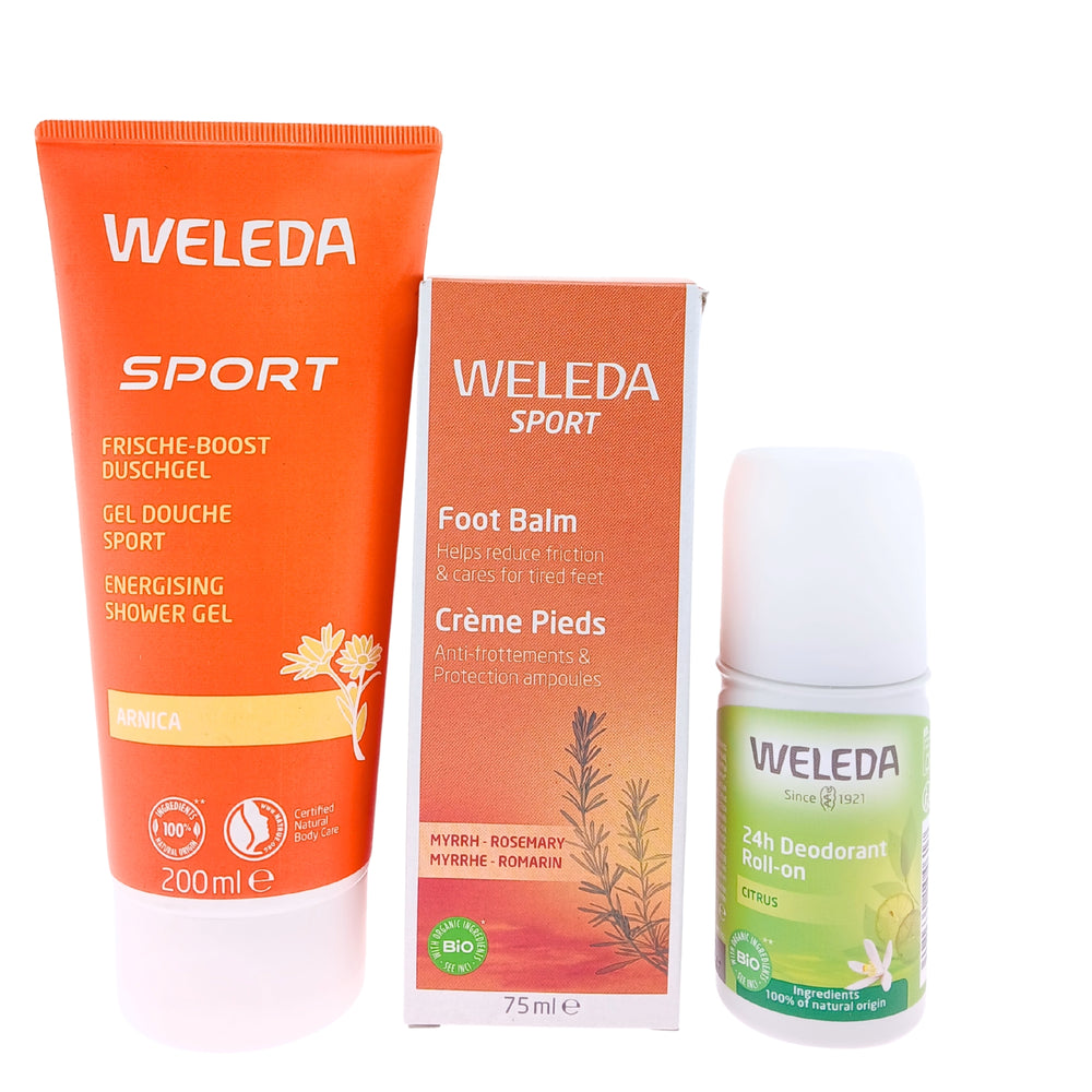 Weleda Sport Cadeauset met Douchegel - Deo - Voetenbalsem