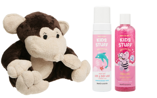 Cherry Belly Cadeauset Kersenpit Warmteknuffel Aapje & Kids Stuff Bad Roze