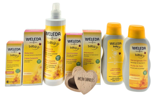 Weleda Baby Cadeauset Luxe en Complete Verzorging met Tandjes bewaardoos
