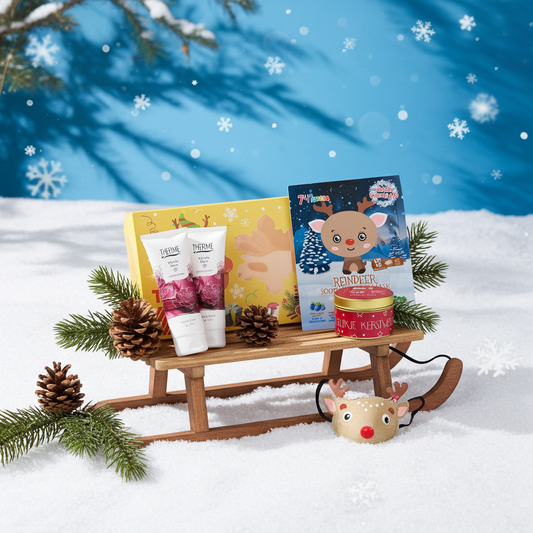 Therme Cadeauset Kerst Mystic Rose Douche - Handbalm - Masker & Kaars Kerstwensen